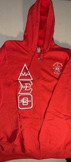 3XL Delta Sigma Theta Zip Up Hoodie