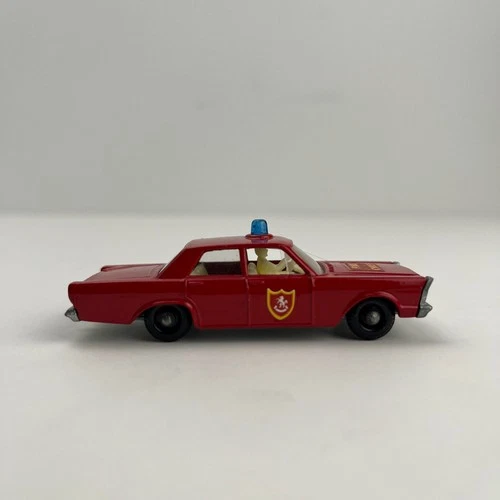 Vintage Lesney Matchbox Red Ford Galaxie Fire Chief Car #59
