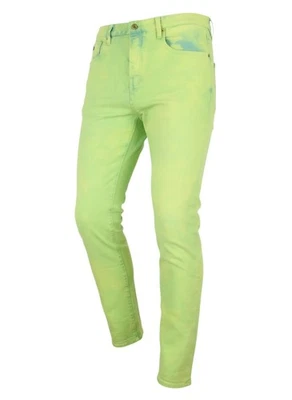 Vaqueros para hombre Steek W33/L34 verde mezclilla súper delgados - Imagen 1 de 4