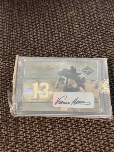 2005 Limited Legends Franco Harris Game used jersey auto 13/13 Ebay 1/1 Steelers