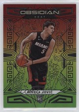 2022-23 Obsidian Electric Etch Red Yellow & Green Flood 20/75 Nikola Jovic 04cw