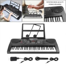 61 Key Electric Digital Piano Kids Beginner Player w/Mic Portable Music Keyboard