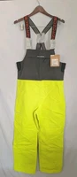Grundens Men's Full Share Bib Medium High vis Yellow Grey Fishing
