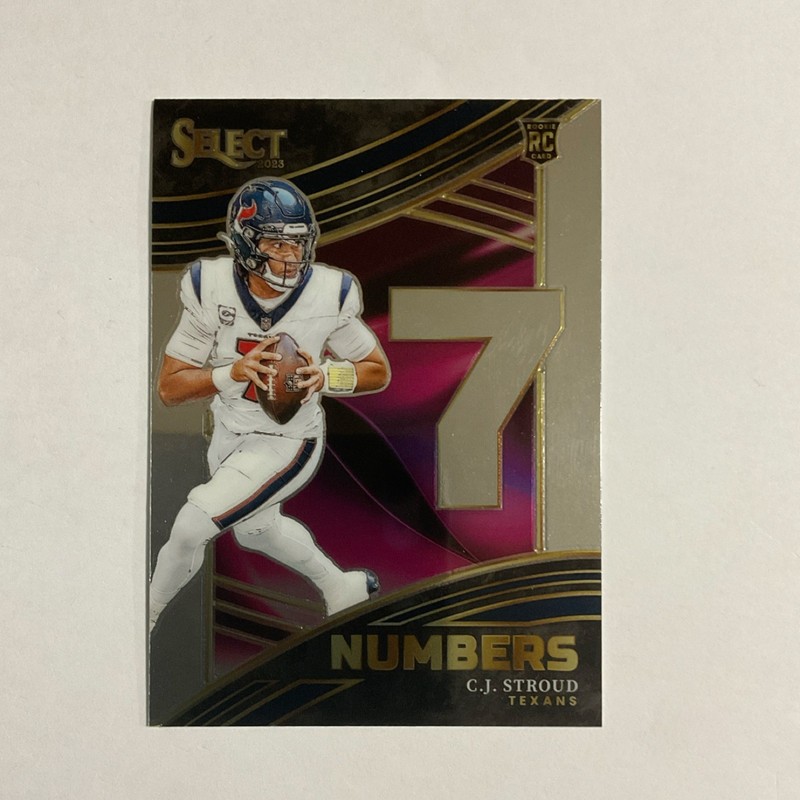 2023 Panini Select C.J. Stroud Houston Texans Numbers Rookie #NMB-CST