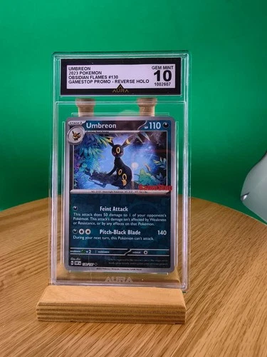 Umbreon Stamped Gamestop Promo #130 Pokemon Obsidian Flames Grade 10 Gem Mint