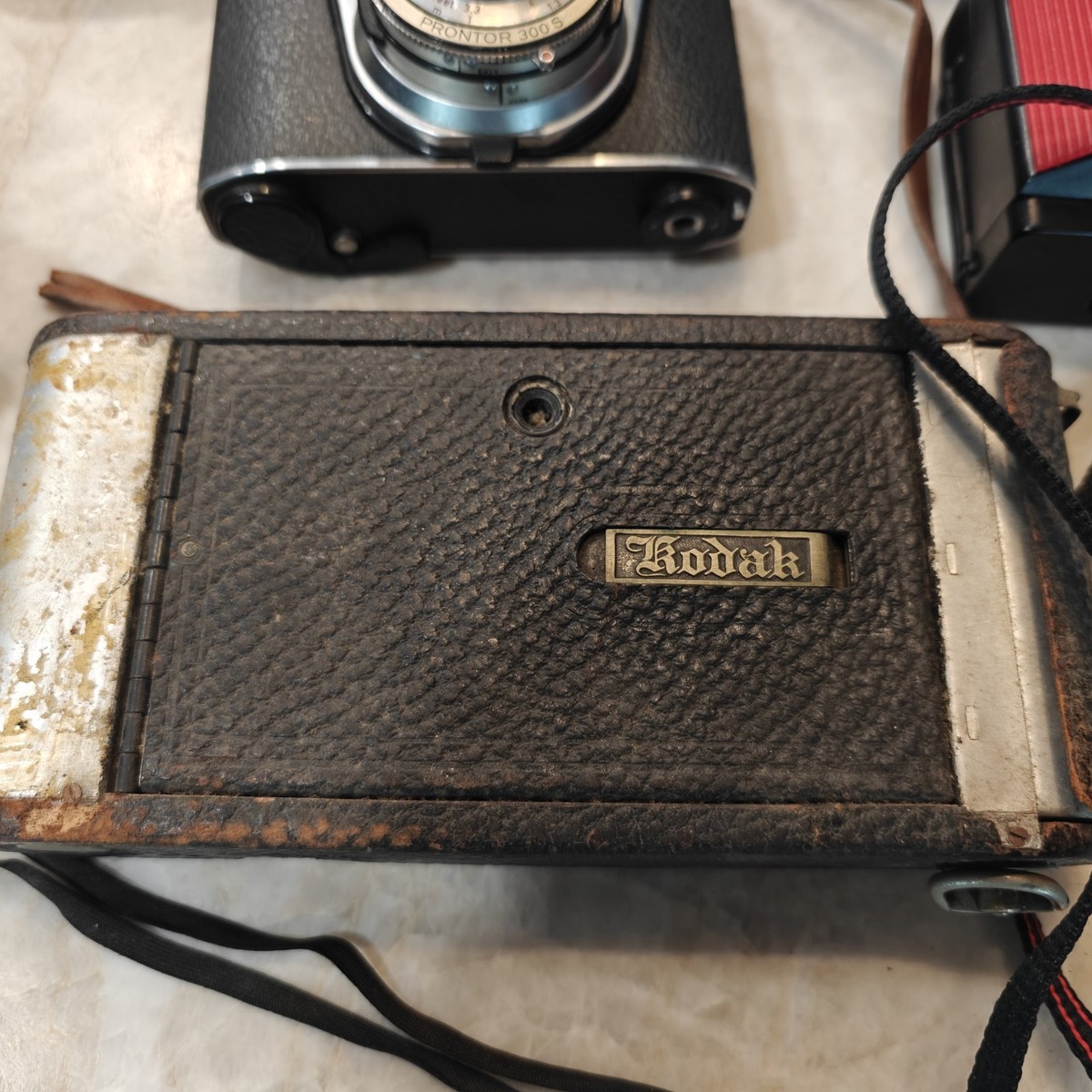 Vintage cameras lot Polaroid KODAK Nissin 8MM Film 35MM Untested