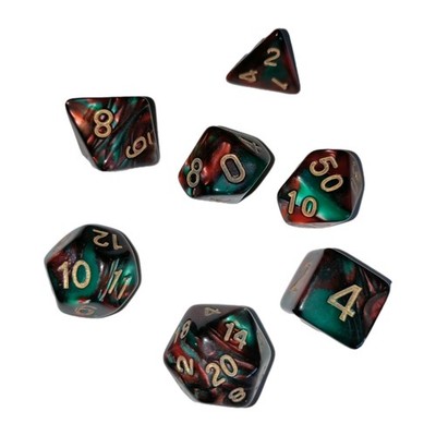 Dungeons and Dragons Dice Set Holiday Theme   Festive Flurry   RPG DnD D&D D20