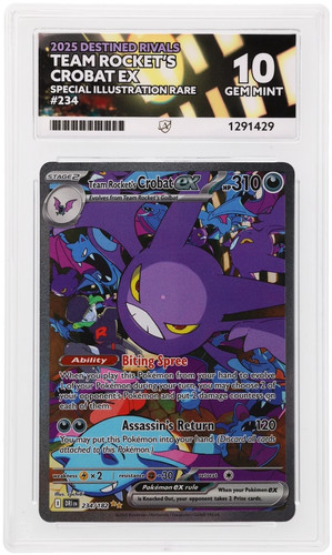 Team Rocket's Crobat ex graded ACE 10 for sale on eBay