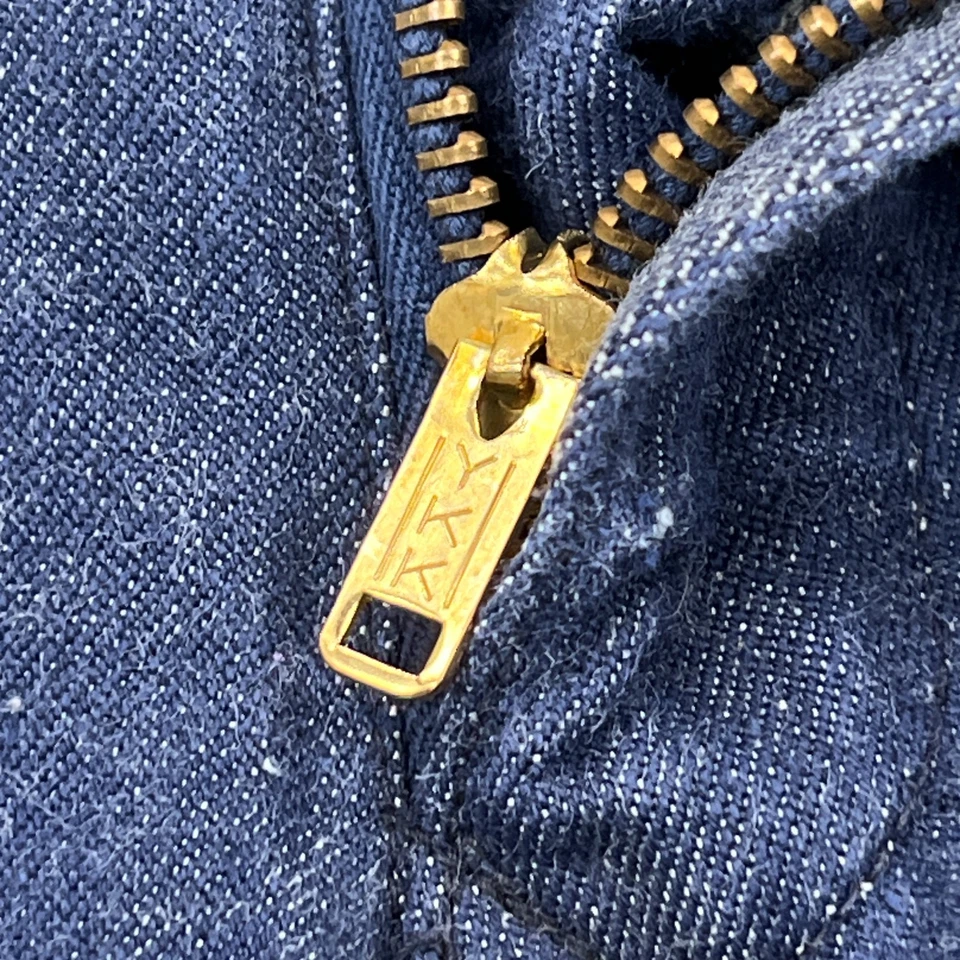 VTG JUNCO Sanforized Jeans 33x29 L Blue US Navy Denim Utility Pants 70s Japan - Image 3 of 4