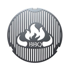 Insert De Grille Ø 20Cm | Rond | Motif BBQ | Acier | Grille De Plancha