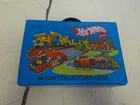 Vintage 1980 Hot Wheels 24 Car Vinyl Collectors Case w/ 2 Tray Shelf NO CARS