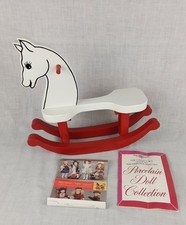 Heritage Mint Ltd. 1991 Doll Collectors D-78 Wooden Rocking Horse White Red