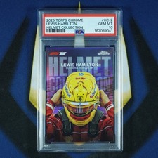 Lewis Hamilton 2025 Topps Chrome F1 Helmet Collection [PSA 10]