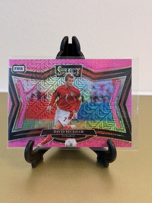 2024-25 Panini Select FIFA Soccer #246 David Beckham Pink Mojo