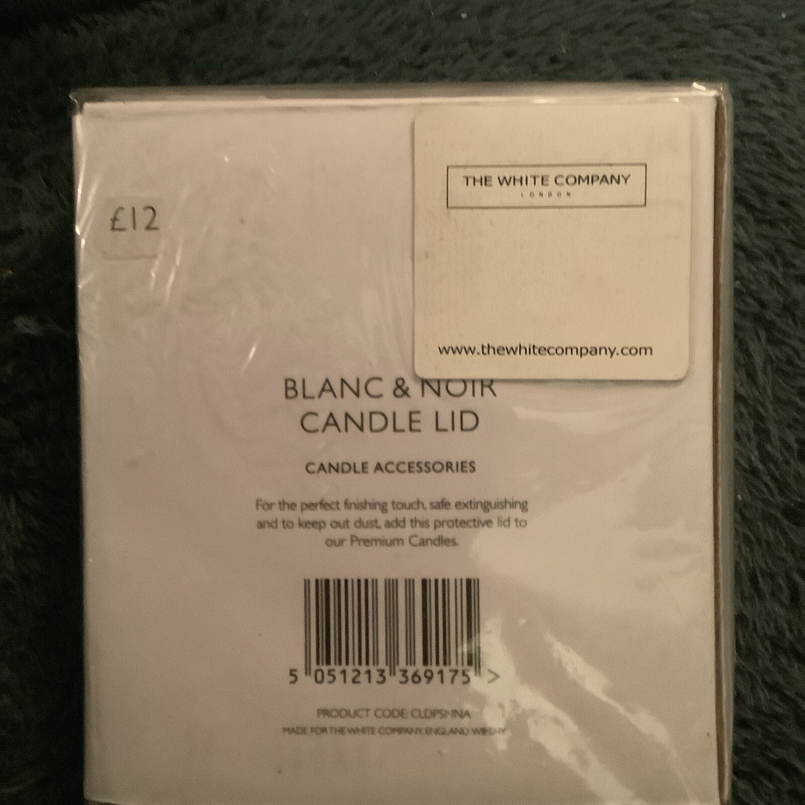 The White Company Blanc & Noir Candle Lid. New. Unopened eBay