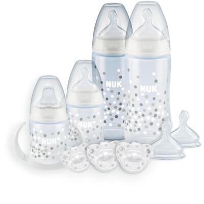 NUK : Smooth Flow Anti-Colic Bottle Newborn Gift Set: 11 piece, 0+