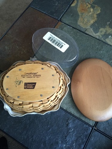 Longaberger HOPE basket Set. Warm Brown RETIRED 2003 Breast Cancer Awareness - Picture 8 of 10