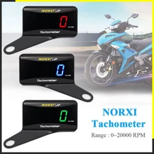 Universal Digital Tachometer RPM Meter Motorcycle Tachometer Gauge Meter+Holder