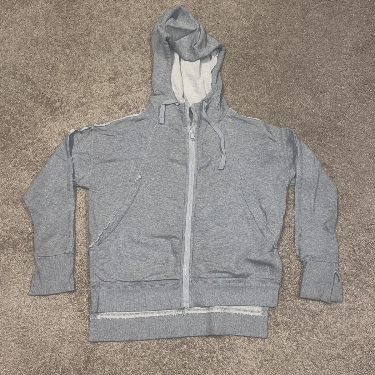 Free people zip up best sale hoodie