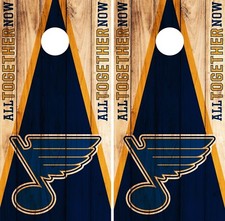 St. Louis Blues Cornhole Wrap NHL Logo Game Board Skin Set Vinyl Decal Art CO360