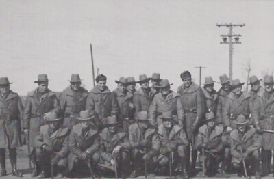 NY State Troopers Postcard Batavia NY Mill Strike Duty