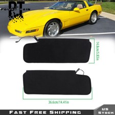 For Chevy Corvette C4 1984-1996 New Sun Visor Pair Wvanity Mirror Led Light