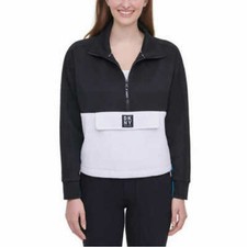DKNY Sport Half 1/2 Zip Pullover W/ Front Pocket - SMALL 1