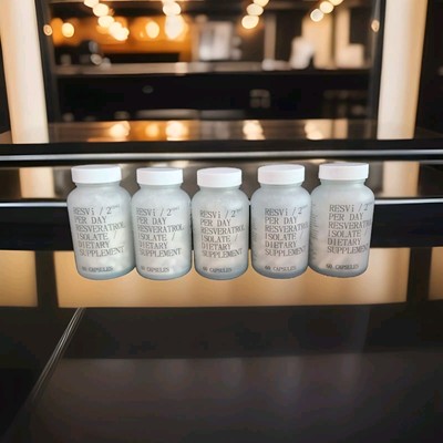5X Resveratrol Capsules Anti-Agin Antioxidant, Brain Support, Radiant Skin 