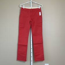 NWT Boys GAP Totem Red Lived In Chino Pants w/ Adjustable Waist, SIZE 16