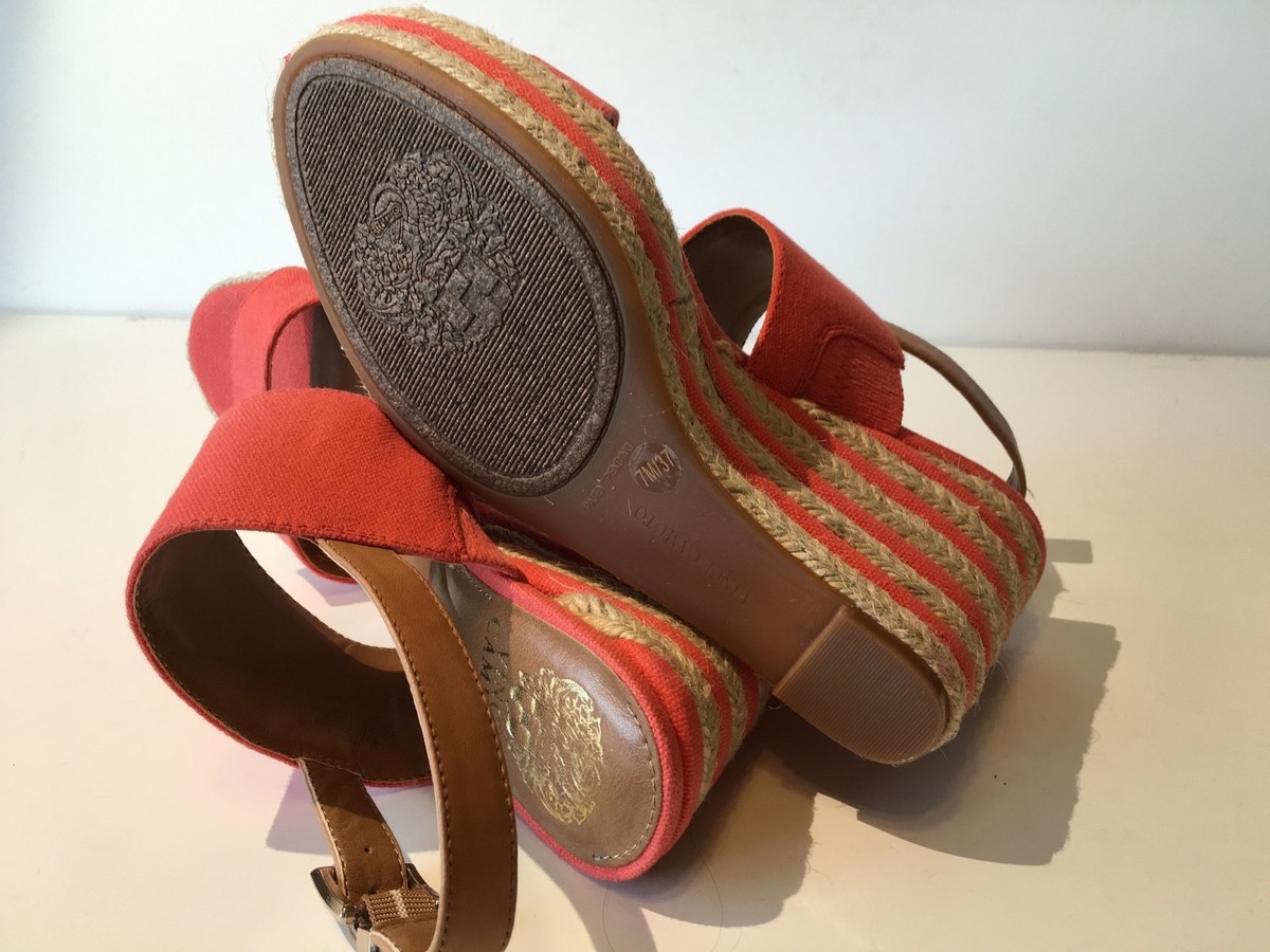 Sandales à Semelle Compensée Vince Camuto Loran - Taille 10M Naturel (toile & Jute) - Neuf Avec Boîte