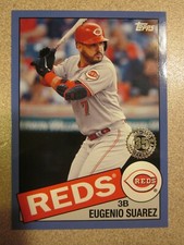 2020 TOPPS 85TB-12 EUGENIO SUAREZ 35TH ANNIVERSARY 1985 RETRO BLUE PARALLEL REDS
