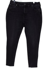 Denim Jeans Time and Tru Women SZ 14 petite Black High Rise Curvy 5 pockets