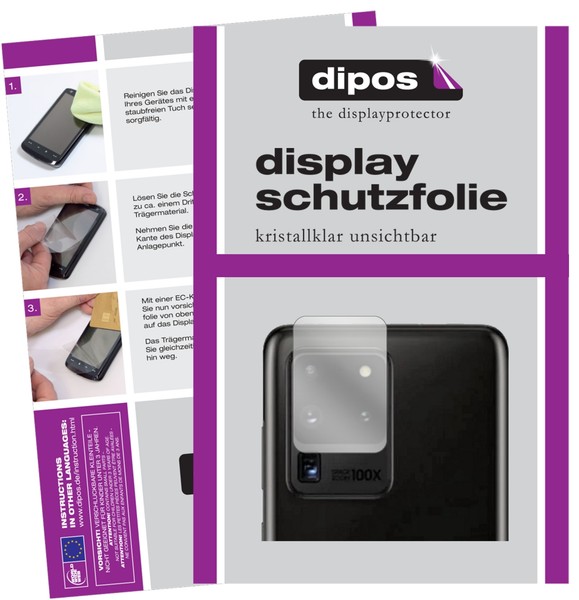2X Schutzfolie FüR Samsung Galaxy S20 Ultra Kameralinse Klar Displayschutzfolie-image