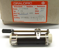 Spindel-Widerstand / Leistungs-Trimmer / Rheostat, Draloric F21 M4, 3 kOhm, 15W