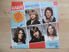 Karat Autogramme signed Single-Cover "Jede Stunde" Vinyl