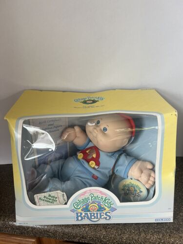 Vintage 1987 Coleco Cabbage Patch Babies in Box Boy Doll "Eddy Robert" **RARE**