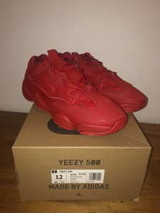 red yeezy 500