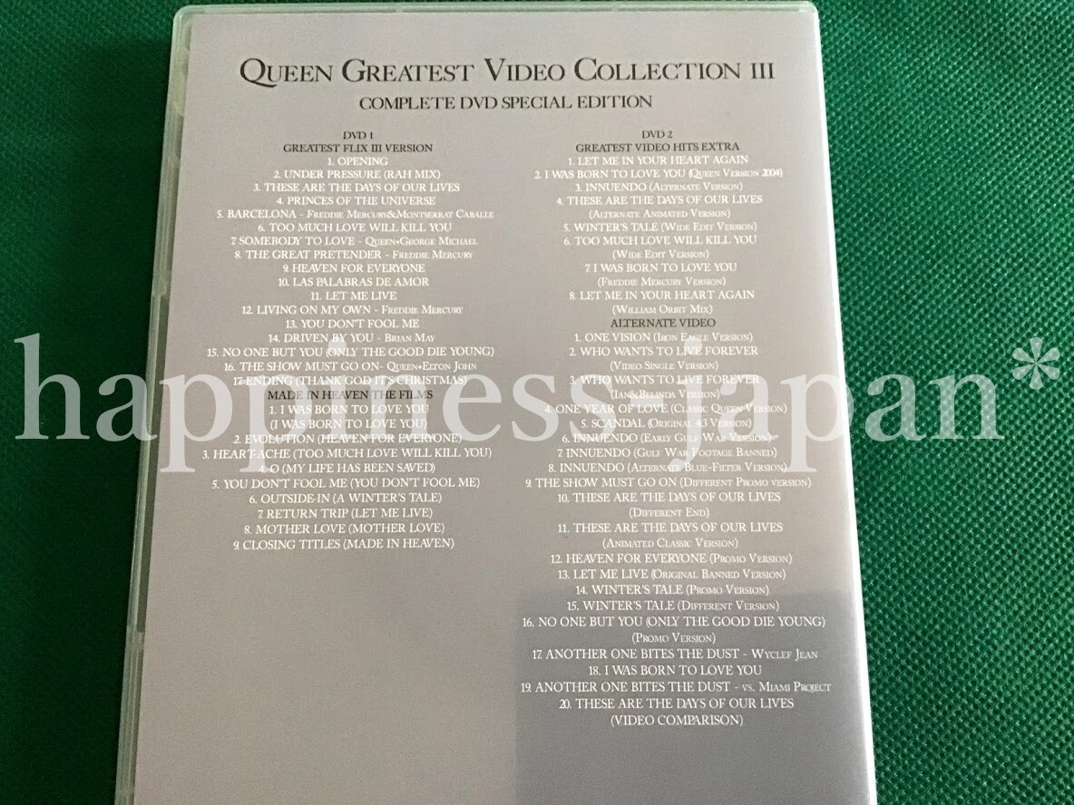 Queen Greatest Video Collection Vol. 1 - 3 DVD 6 Discs Case