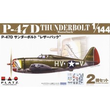 Platz PDR-11   1/144 P-47D Thunderbolt Razorback - 2 Kits are included