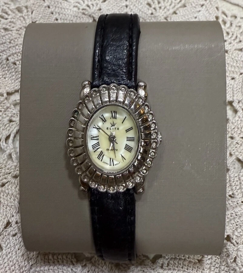 Working Vintage Silver Tone Women's Watch, By Geneva Elite-QUARTZ New Battery - image 2 of 4