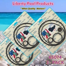 Pooltek USA Genuine 65074 Repair Kit for Hayward Matrix Pumps  3-PACK + LUBE