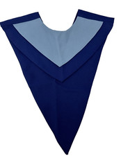 REVERSIBLE CHOIR STOLE Royal Light Baby Blue V-Neck PENNANT STYLE BEAUTIFUL