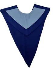 REVERSIBLE CHOIR STOLE Royal & Light Baby Blue V-Neck PENNANT STYLE BEAUTIFUL