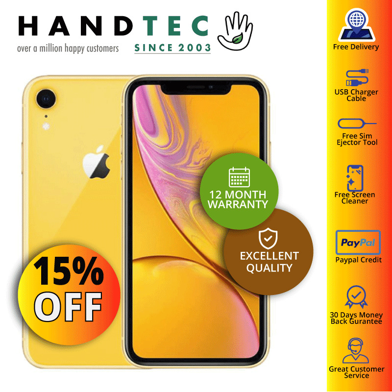 Apple iPhone XR 64GB 128GB 256GB Unlocked Variants - Extra 25% OFF -  EXCELLENT A