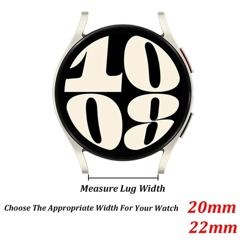 Correa deportiva de silicona de 20 mm 22 mm para reloj Samsung Galaxy 7 FE 6 5 4 clásico - Imagen 7 de 37