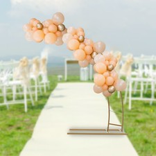6.5Ft H Wedding Moon Arch Stand Flower Backdrop Metal Stand Party Balloons Stand