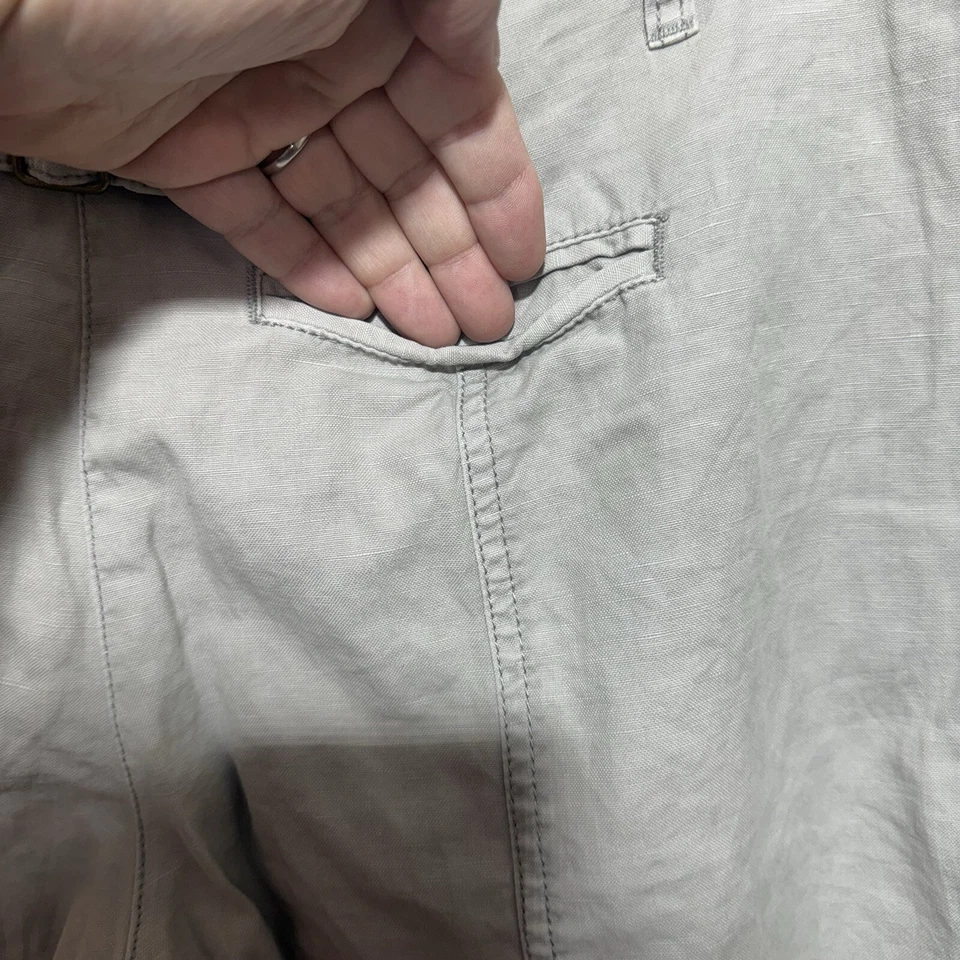 Cartonnier by Anthropologie Cropped Wide Leg Pants Women's Size 8 Tan - Image 4 of 4