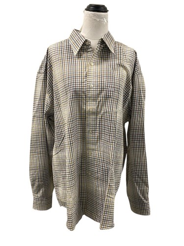 Van Heusen check button-up shirt size 16