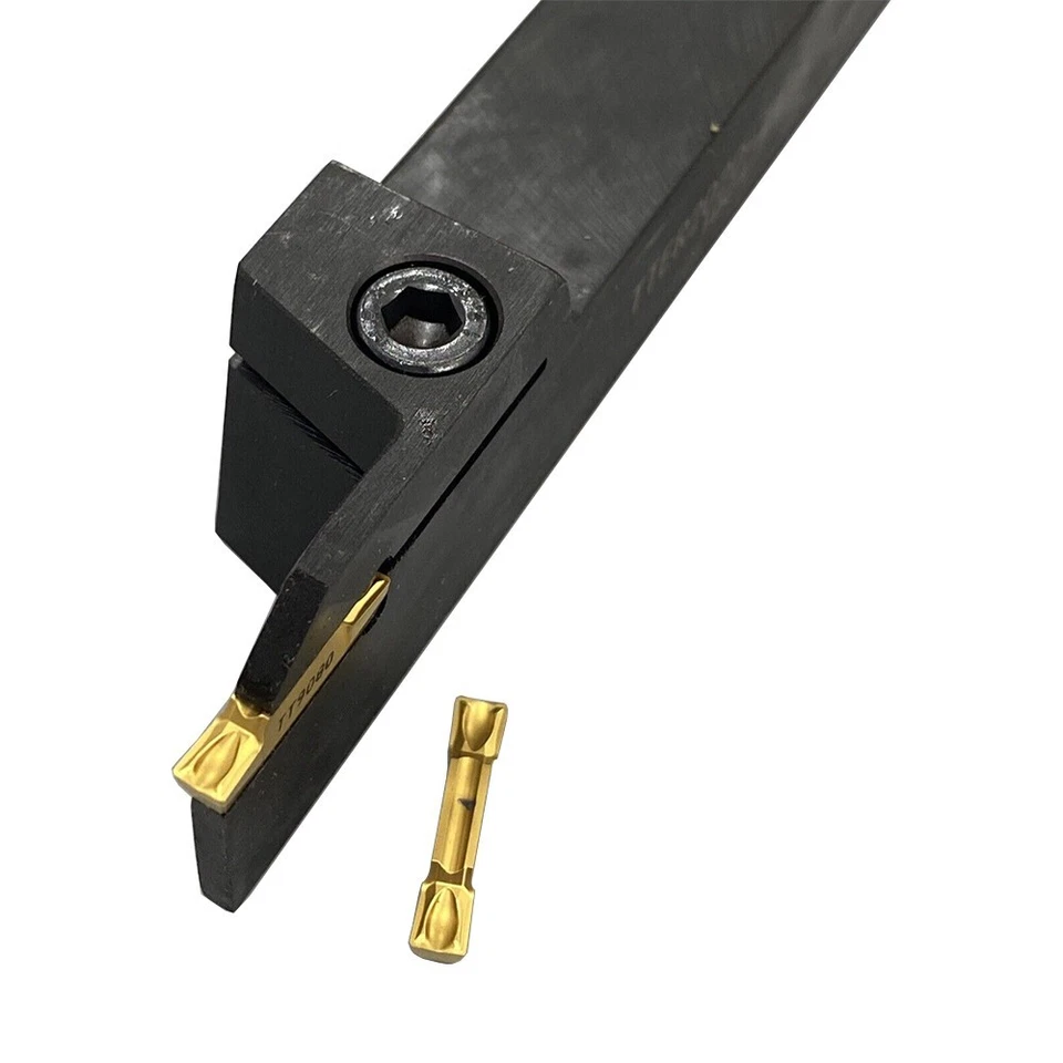 TTER2020-4T25 3mm Width 20mm External Grooving Tool Holder + 10Pcs TDXU 4E-0.4 - Image 2 of 4