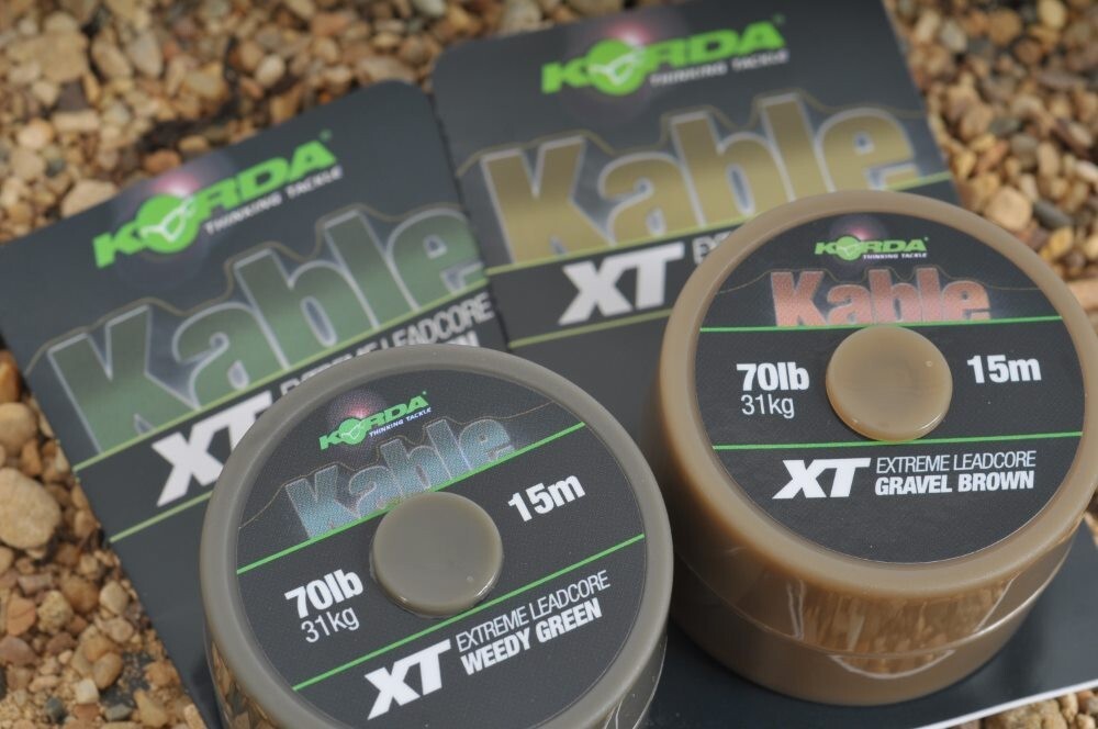 Korda Kable XT Extreme Leadcore 70 фунтов - Коричневый шнур для крепления к стене 5690₽